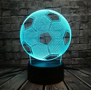 ФУТБОЛЬНЫЙ 3D СВЕТОДИОДНЫЙ НОЧНИК + ПУЛЬТ ДИСТАНЦИОННОГО УПРАВЛЕНИЯ В ПОДАРОК