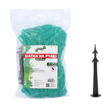 SIATKA OCHRONNA NA PTAKI PRZECIW PTAKOM 8X14M