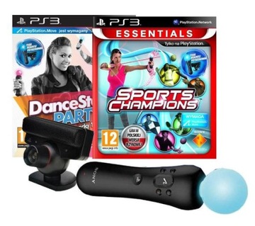 SPORTS CHAMPIONS x 2 + MOVE + KAMERKA