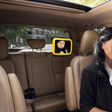 ЗЕРКАЛО ДЛЯ НАБЛЮДЕНИЯ ЗА РЕБЕНКОМ В МАШИНЕ, ДВИЖАЮЩЕЕСЯ НА 360°