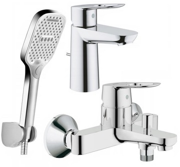 GROHE BAULOOP BATERIA WANNOWA UMYWALKOWA + NATRYSK