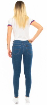 LEE spodnie SKINNY blue REGULAR jeans SCARLETT _ W30 L29