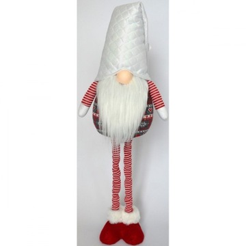 БОЛЬШОЙ Гном НА ТЕЛЕСКОПИЧЕСКИХ НОЖКАХ, СТОЯЩИЙ РОЖДЕСТВЕНСКИЙ ГНОМ, УКРАШЕНИЕ САНТА ГНОКА