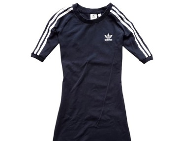 ПЛАТЬЕ ADIDAS ORIGINALS 3 ПОЛОСКИ КЛАССИЧЕСКОЕ ЧЕРНОЕ Платье 38 / M