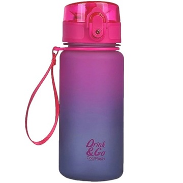COOLPACK BIDON NA WODĘ 400 ML GRADIENT FIOLETOWY RÓŻOWY CIEMNY