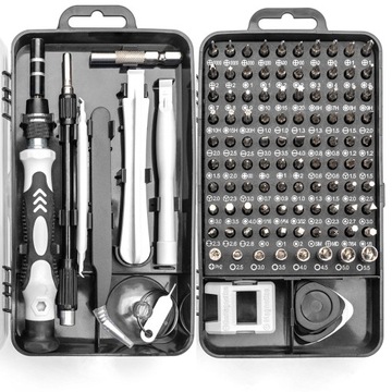 ZESTAW PRECYZYJNYCH ŚRUBOKRĘTÓW 115w1 TORX WKRĘTAK