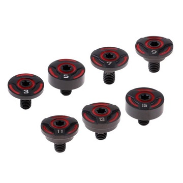 Aluminum golf head weights with screw for