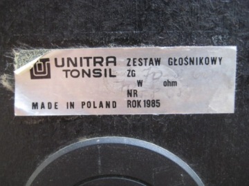 Динамический динамик Tonsil HX 80 Altus 110 Колонки Unitra