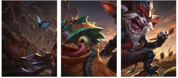 3x OBRAZ NA ŚCIANĘ LEAGUE OF LEGENDS RAMMUS 30x40
