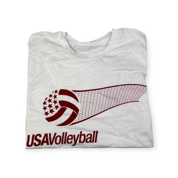 Мужская белая футболка ADIDAS VOLLEYBALL USA M