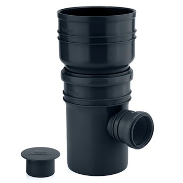 Łapacz wody deszczowej Zbieracz deszczówki z rurą odprowadzającą -UV grafit