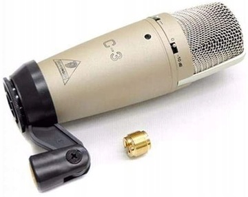 ПРОФЕССИОНАЛЬНЫЙ СТУДИЙНЫЙ МИКРОФОН BEHRINGER C-3, КОНДЕНСАТОР, XLR + КОРПУС