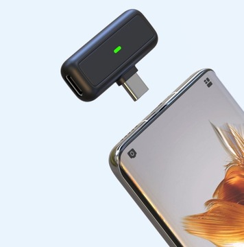 БЕСПРОВОДНОЙ СВЯЗАННЫЙ МИКРОФОН 2 МИКРОФОНА USB C APPLE ANDROID POWERBANK