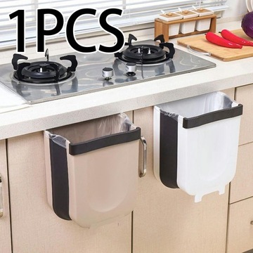 Składany kosz na śmieci Składany wieszak na śmieci Khaki S