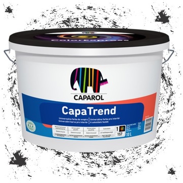 Farba Silikonowa Czarna Mocno Kryjąca do Wnętrz CAPAROL CapaTrend 12,5 L