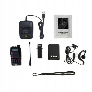 Рация Baofeng UV-10R 10 Вт 4800 мАч черная