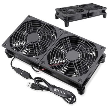 WENTYLATOR DO OBUDOWY PODWÓJNY FAN COOLING USB