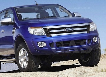 FORD RANGER - CHROM LIŠTA MASKA CHRÓM MŘÍŽKY NÁRAZNÍKU TUNING