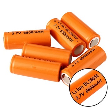 Akumulator Bateria Ogniwo litowo-jonowy 26650 6800 mAh 3,7V