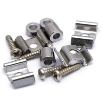 Направляющие фиксатора струн для гитары Износостойкие направляющие для дерева, серебро