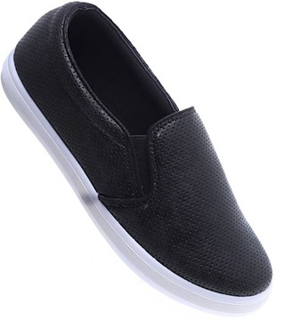 Wsuwane damskie trampki tenisówki slip on 15534