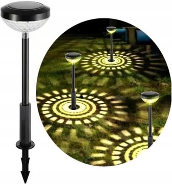 LAMPA SOLARNA LED WBIJANA MOZAIKA OGRODOWA TARASOWA OZDOBA LED