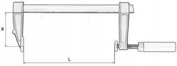 ПРОФЕССИОНАЛЬНЫЙ СТОЛЯНЫЙ ЗАЖИМ 300Х50ММ ТИП F