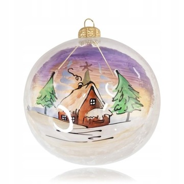 OUTLET Bombki 10cm/1szt dekor szklane choinkowe