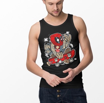 TANK TOP FILMOWE DEADPOOL SKATER