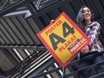 ПОСТЕР А4 210х297 мм, 170г, ЦВЕТНОЙ