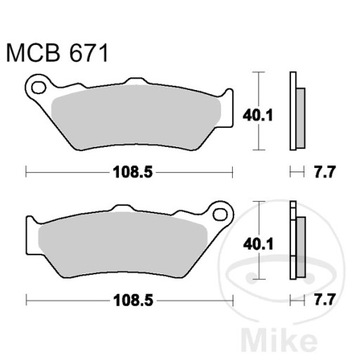 KLOCKI HAM. MOTO. (SINTER STREET) APRILI TRWMCB671SV