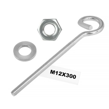 Поворотный крюк M12x300 мм