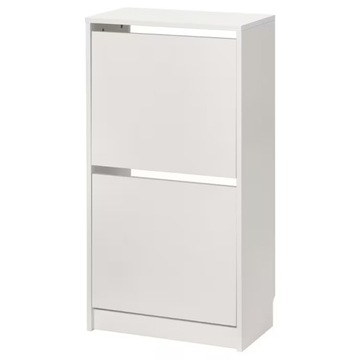 IKEA BISSA SZAFKA NA BUTY Z 2 PRZEGRODAMI BIAŁA