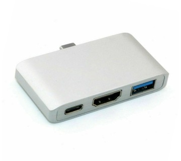 Конвертер многопортового адаптера HUB USB-C 3.1 в USB-C/HDMI 4k/USB 3.0