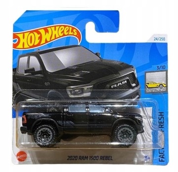 Hot Wheels 2020 Czarny RAM 1500 REBEL (HTD63)