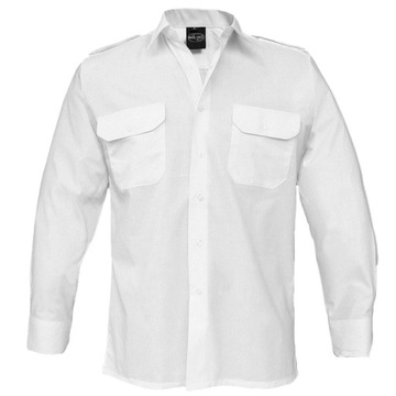 Koszula Taktyczna Mil-Tec Service Long Sleeve Shirt - Biała S