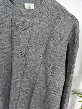 Lacoste 8 XL XXL męski sweterek warkocz knit