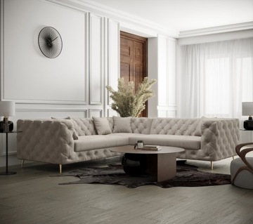 Narożnik Chesterfield Elegancki Glam EN Meble