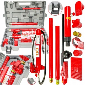 ROZPIERAK HYDRAULICZNY 10T TON ZESTAW BLACHARSKI SIŁOWNIK POMPA AKCESORIA