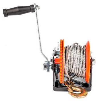 ЛЕБЕДКА, РУЧНАЯ РУЧКА, ТРОСОВАЯ ЛЕБЕДКА, 1125 кг