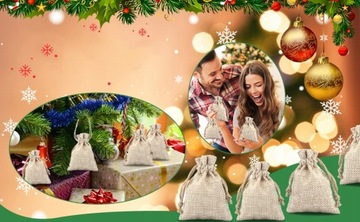 Juta Z Sznurkiem - 30szt. 10x14cm, Przyjazne dla Środowiska