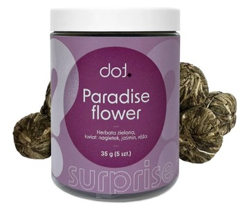 DOT. Paradise flower herbata zielona, kwiat: nagietek, jaśmin, róża