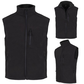 KAMIZELKA MĘSKA SOFTSHELL HYDROFOBOWA TURYSTYCZNA BEZRĘKAWNIK OCIEPLACZ XXL