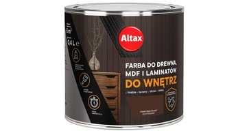 Altax Farba do drewna laminat 400ml c.brąz półmat