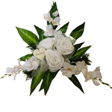 CEMETERY CREATIONS Набор композиция + букет на могилу, искусственные цветы