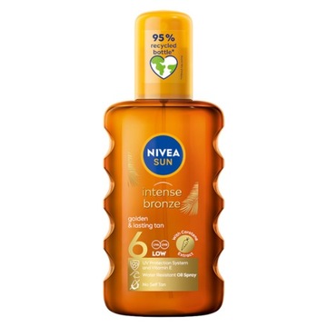 NIVEA SUN INTENSE BRONZE Olejek karotenowy spray do opalania SPF6 200ml