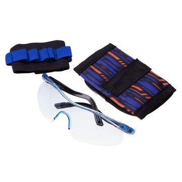 AKCESORIA DO NERF KAMIZELKA, 30 STRZAŁEK, OKULARY, BANDAMA