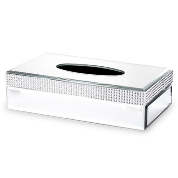 SERWETNIK LUSTRZANY Z KAMIENIAMI 25x15x7cm GLAMOUR