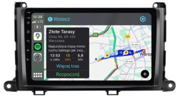 Toyota Sienna 2009-2014 Nejnovější Android Carplay Rádio Navigace