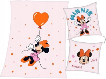 MINNIE MYSZKA MIKI Poduszka Koc pled polarowy kocyk Przedszkola dziecięcy
